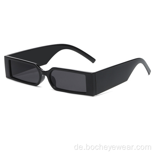 Neue Retro kleiner Rahmen quadratische Sonnenbrille weibliche Punk Hip-Hop-Mode-Brille breites Bein Disco-Sonnenbrille Herren s21147